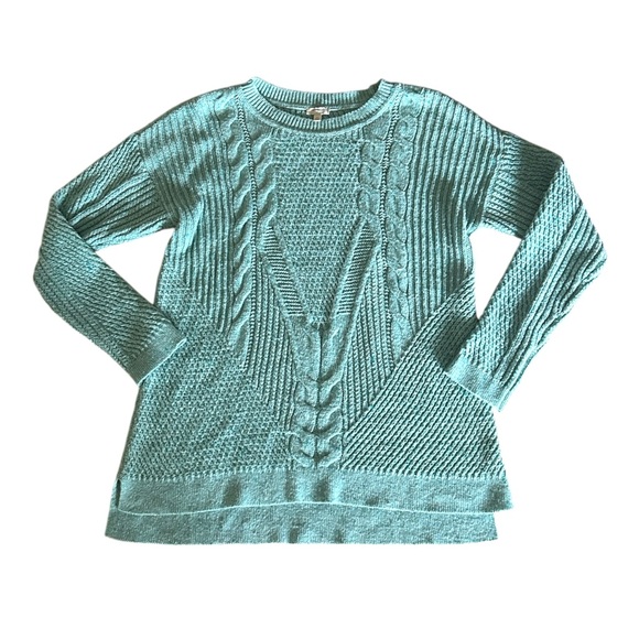 Talbots Cable Knit Sweater Flecked Marled Classic Ribbed Women’s Size Medium - Picture 1 of 15